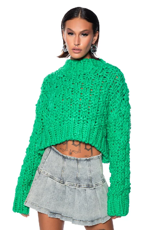 SUPER SHY CHUNKY KNIT DOLMAN SLEEVE SWEATER