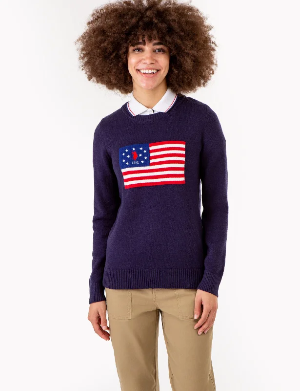 USPA FLAG CREW NECK SWEATER