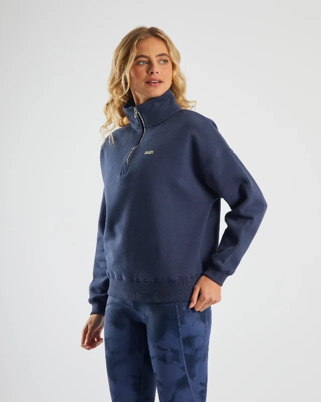 Karlene Half Zip Bluestone