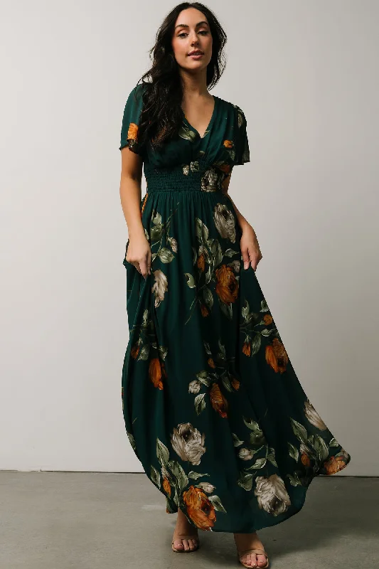 Birdie Maxi Dress | Deep Topaz Floral