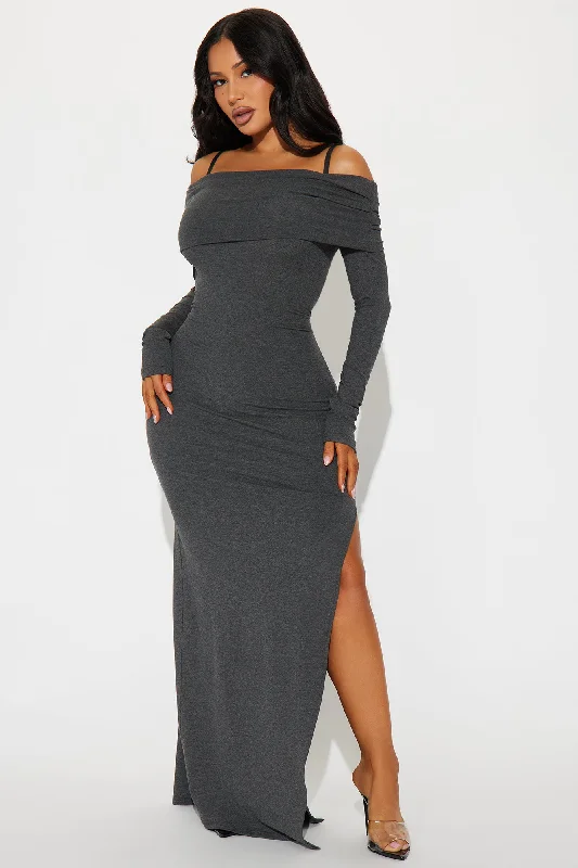 Breezy Days Maxi Dress - Charcoal