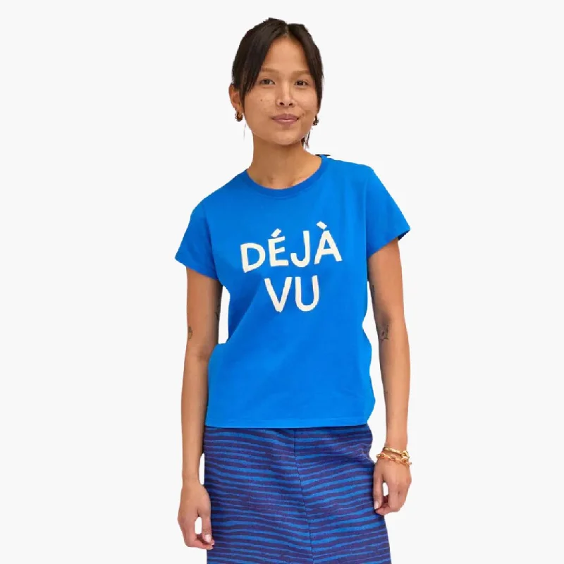 ""Déjà Vu"" Classic Tee (Cobalt + Cream)