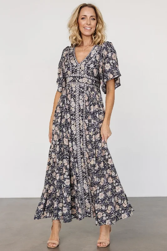 Elissa Maxi Dress | Midnight Floral