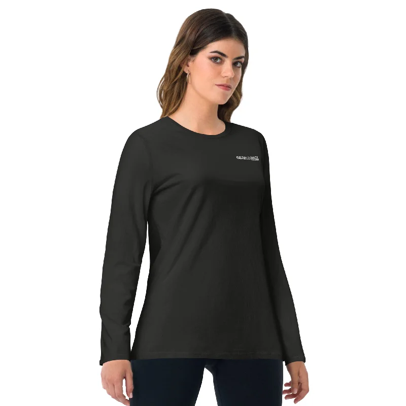 Gerald Black Long Sleeve Black Statement T-Shirt for Men and Women