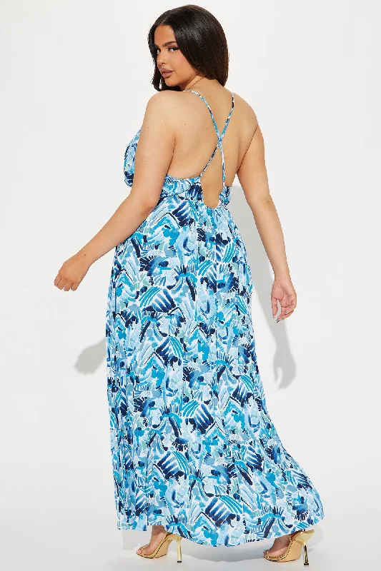 Maui Life Maxi Dress - Blue