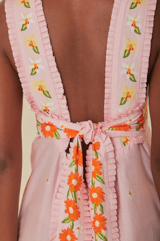 Pink Papaya Salad Maxi Dress