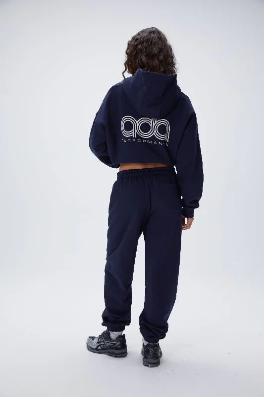 Performance Oversized Hoodie - Navy Blue