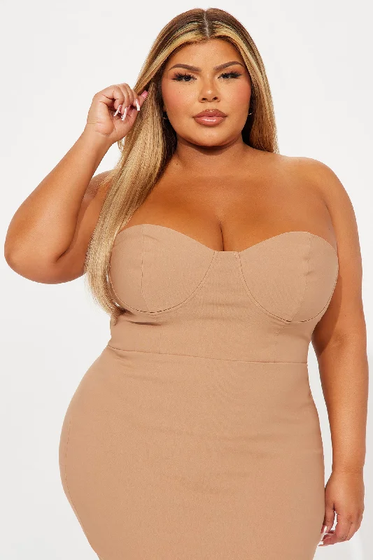 Sabrina Strapless Maxi Dress - Mocha