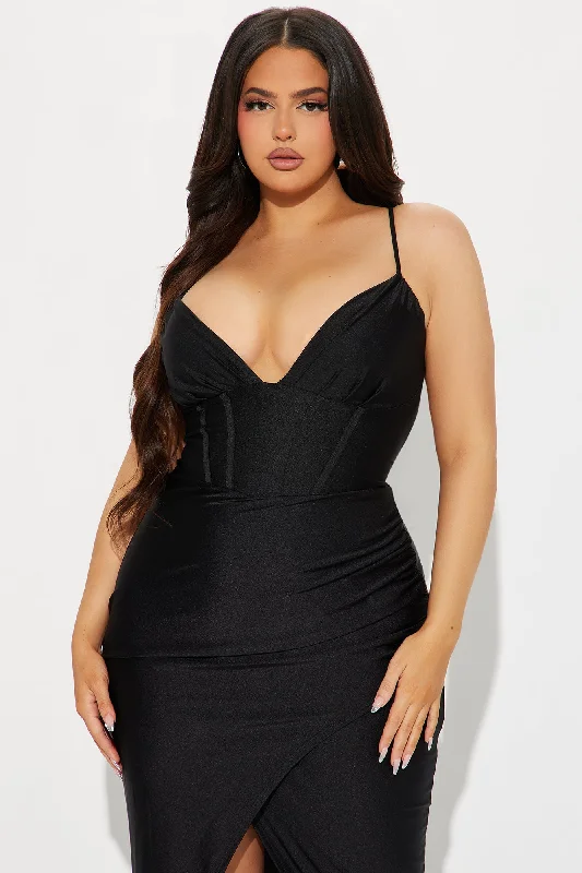 Samantha Corset Gown - Black