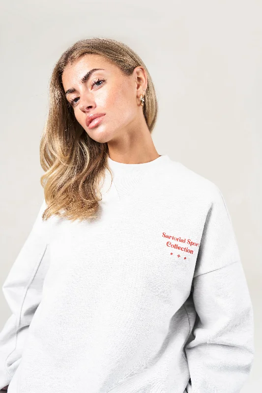 SARTORIAL SPORT GRAPHIC SWEATSHIRT - GREY MARL