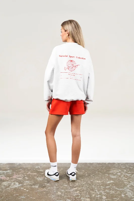 SARTORIAL SPORT GRAPHIC SWEATSHIRT - GREY MARL