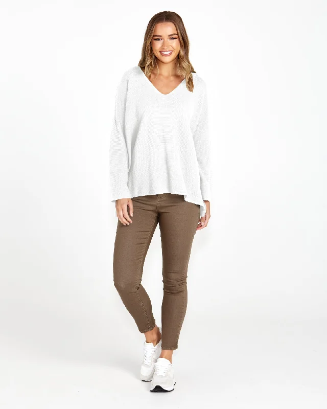 SASS Angelina Reversable Knit -WHITE