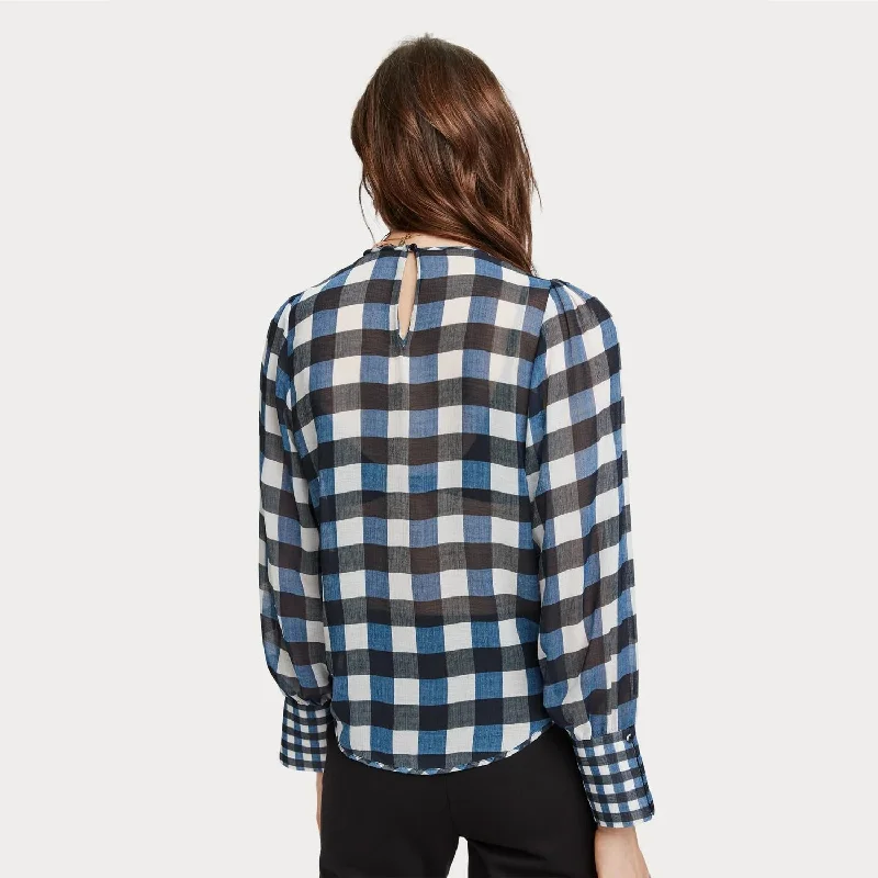 Sheer Checked Top