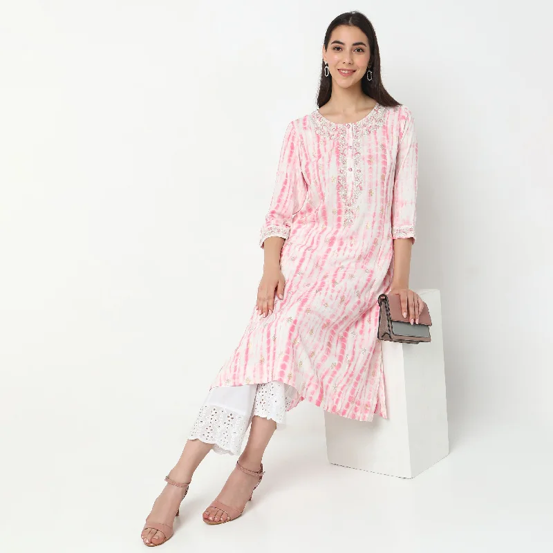 Straight Fit Printed Kurta