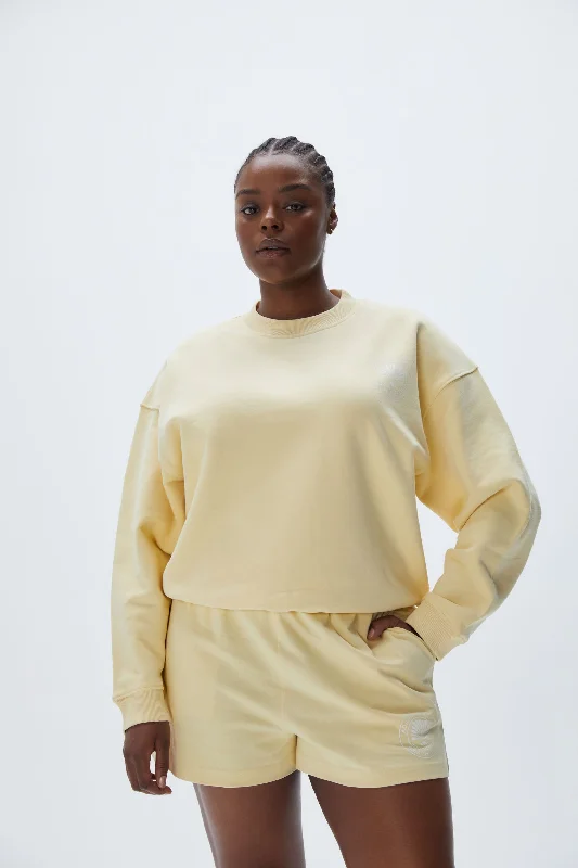 Vacation Relaxed Sweatshirt - Butter Yellow