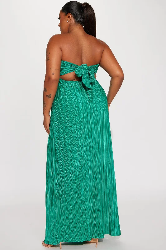 Waikiki Plisse Maxi Dress - Kelly Green